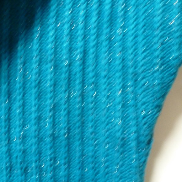 Decree Womens S Blue/ metalic  Short Sleeve Knitted Sweater Long tunic XXL - Picture 8 of 9